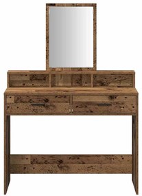 Mesa de Maquiagem vidaXL com Gavetas Madeira Antiga 100x41x140 cm