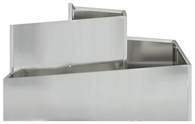 Vaso 80x80x50 cm Aço Galvanizado