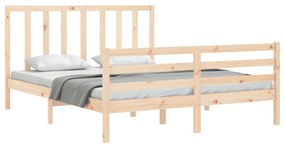Cama sem colchão 160x200 cm madeira de pinho maciça