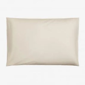 Fronha Agassi De Algodão Percal 180 Fios Creme Cannoli & 50 X 75 Cm - Sklum