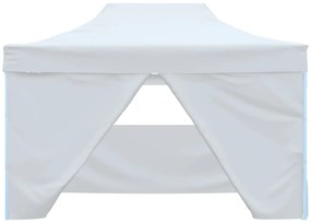 Tenda para festas dobrável c/ 4 paredes laterais 3x4,5 m branco