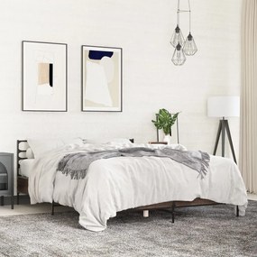 vidaXL Estrutura de cama 160x200cm derivados madeira/metal