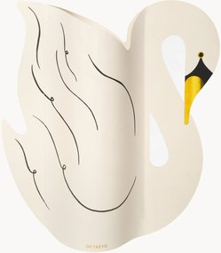 Jarra decorativa de papel Swan, Alt 18 cm
