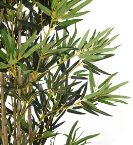 Árvore de bambu artificial 1380 folhas 200 cm verde