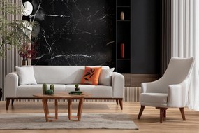 Sofá-cama de 3 Lugares Cofi – Creme – 222x90x80 cm