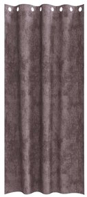 Cortinas de Veludo 2 pcs com Ilhós Marrom 260x140 cm