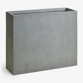 Vaso De Flores Retangular De Cimento Neyrua Cinza Claro & 85 X 30 X 70 Cm - Sklum