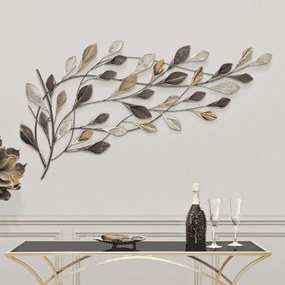 PAINEL DE PAREDE FERRO RAMO 115,5X6X65 CM MULTICOLORIDO