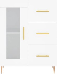 Armário alto 69,5x34x180 cm derivados de madeira branco