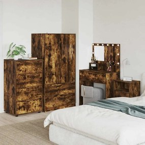 vidaXL Gabinetes de Armazenamento 2 pcs Carvalho Defumado
