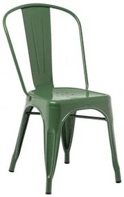Pack De 4 Cadeiras Empilháveis Em Aço Lix Verde Couve - Sklum