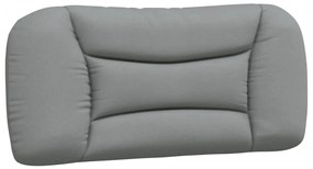 Cama com colchão 80x200 cm tecido cinzento-claro