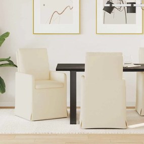 vidaXL Cadeiras de Jantar 2 pcs Bege 57 x 67 x 98 cm Linho