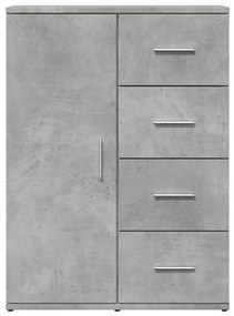 Aparadores 2 pcs 59x39x80 cm derivados madeira cinzento cimento
