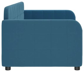 Sofá-cama 80x200 cm veludo azul