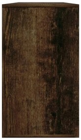 Banco sapateira 80x24x45 cm derivados madeira carvalho fumado