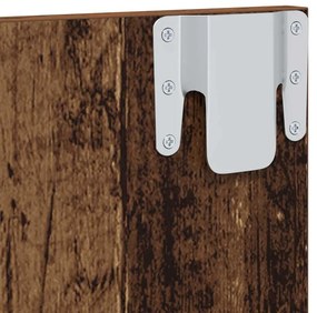 Gabinete de TV de Parede Madeira Antiga 120 x 23.5 x 90 cm