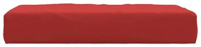 Almofadão p/ móveis de paletes 60x60x9,5cm tecido oxford vermelho