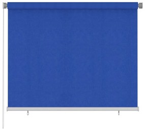 Estore de rolo para exterior PEAD 180x140 cm azul