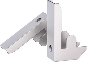 Estante em aço galvanizado para cargas pesadas até 875 kg, 180 x 70 x 40 cm Prateado