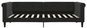 Sofá-cama 90x200 cm veludo preto