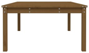 Mesa de jardim 121x82,5x45 cm pinho maciço castanho-mel