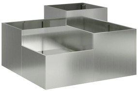 Jardineira vidaXL 80x80x48 cm Aço Galvanizado