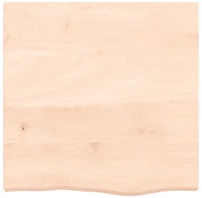Prateleira de parede 60x60x(2-4) cm carvalho maciço não tratado