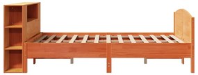 Cama com estante sem colchão 160x200 cm pinho maciço