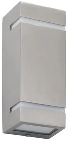 Candeeiros de parede exterior 2 pcs 35 W retangular prateado