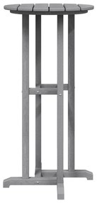 Mesa de Bar Cinzento-claro 55x55x107 cm HDPE