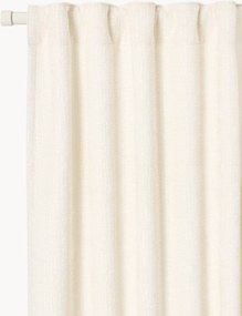 Cortinas opacas com multi-banda Karlin, conjunto de 2, L 135 cm