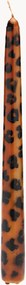 Velas de jantar artesanais Leopard, conjunto de 2