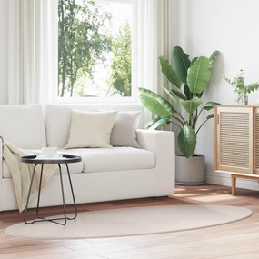 Tapete vidaXL "HUARTE" Areia 100x200 cm Oval