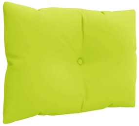 Almofadões para móveis de paletes 3 pcs tecido verde brilhante