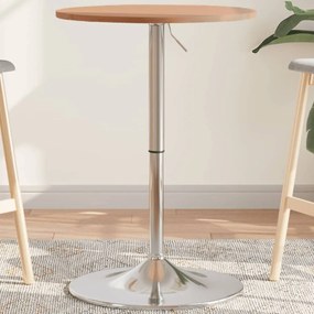 vidaXL Mesa de bar Ø50x89,5 cm madeira de faia maciça