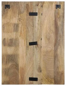 Mesa de cabeceira 60x32x80 cm madeira maciça manga áspera