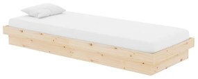 Estrutura cama pequena solteiro 75x190 cm madeira maciça