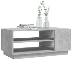 Mesa de centro 102x55x43 cm aglomerado cinzento cimento