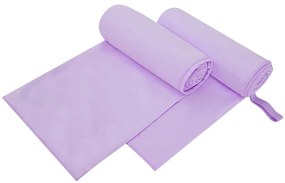 vidaXL Toalhas Esportivas 2 pcs Roxo 200 x 100 cm