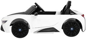 Carro elétrico para Crianças 12V BMW I8 LIFT Rodas de EVA, Assento de couro Branco