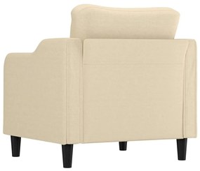 Poltrona 60 cm tecido cor creme