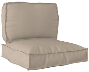 vidaXL Conjunto de Almofadas para Palete 2 pcs Cinzento-acastanhado