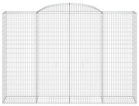 Cestos gabião arqueados 7pcs 300x50x200/220cm ferro galvanizado