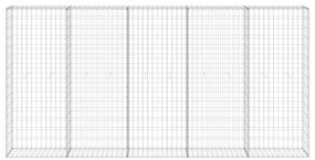 Muro gabião com tampas aço galvanizado 300x30x150 cm