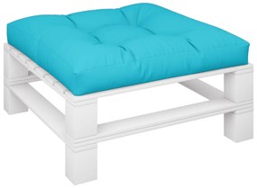 Almofadão para sofá de paletes 80x80x12 cm tecido turquesa