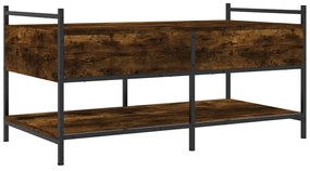 Mesa de centro 99x50x50 cm derivados de madeira carvalho fumado