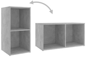 6 pcs conjunto de móveis de TV derivados madeira cinza cimento
