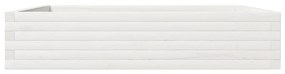 Vaso/floreira de jardim 110x110x23 cm pinho maciço branco