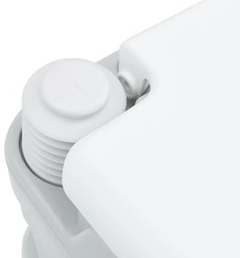 Vaso Sanitário Portátil vidaXL Cinza e Branco Plástico 20 L
